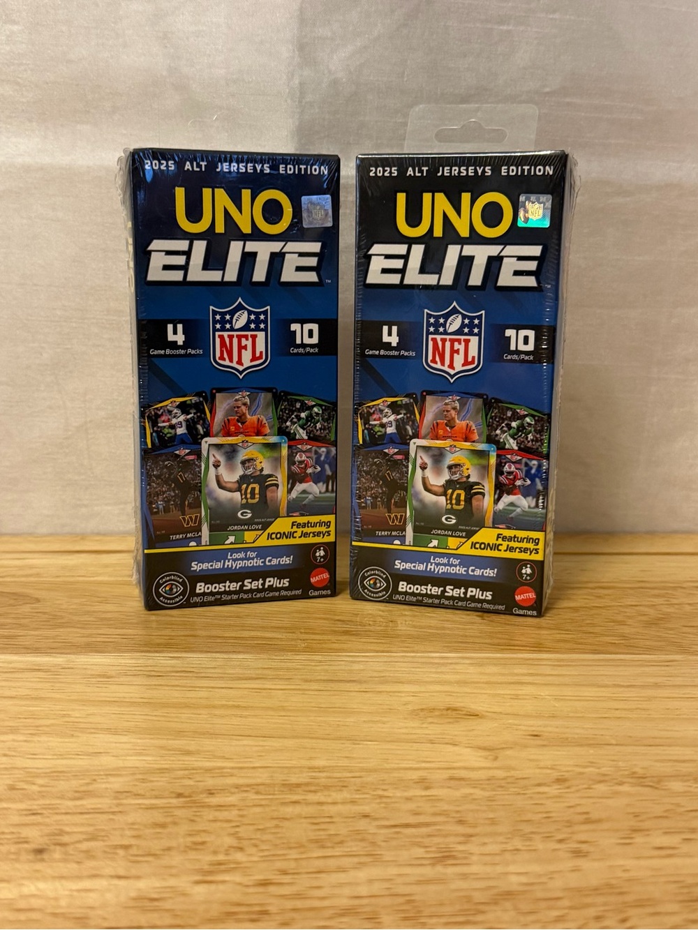 2025 UNO Elite NFL Alt Jerseys Edition Booster Set Plus TWO SET